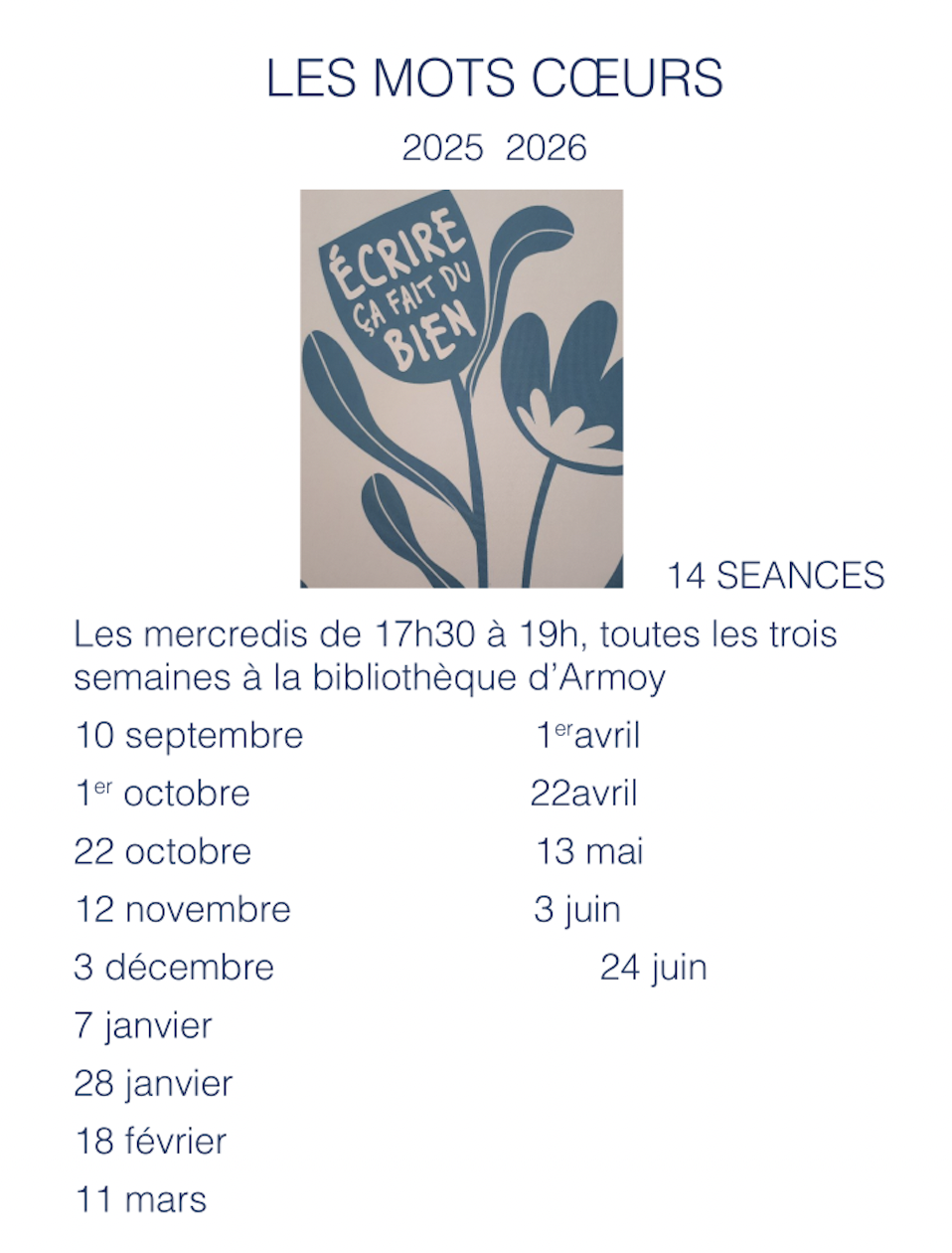 Couverture de Les Mots coeurs 2025-2026