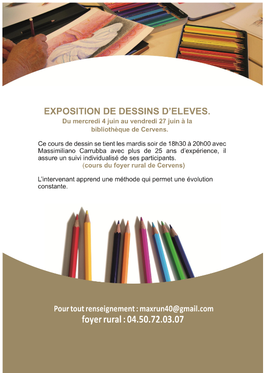Couverture de Exposition de dessins d'élèves