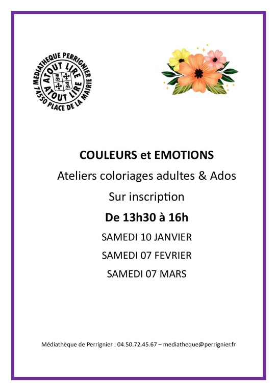 Couverture de Ateliers coloriages Adultes et Ados