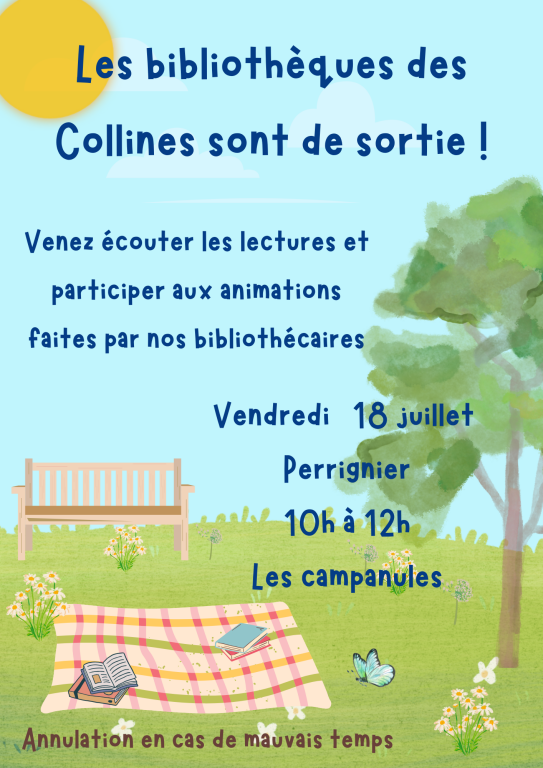 Couverture de Les bibliothèques des Collines sont de sortie - Perrignier