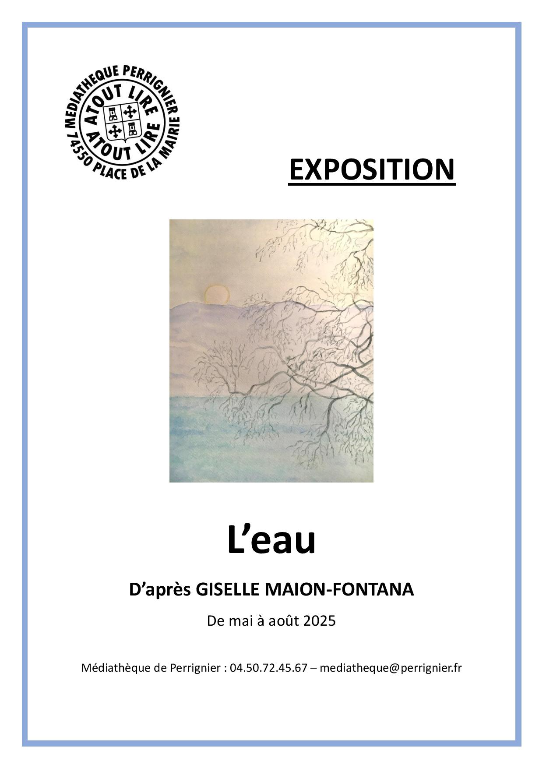 Couverture de Exposition : L'Eau d'après Giselle Maion-Fontana