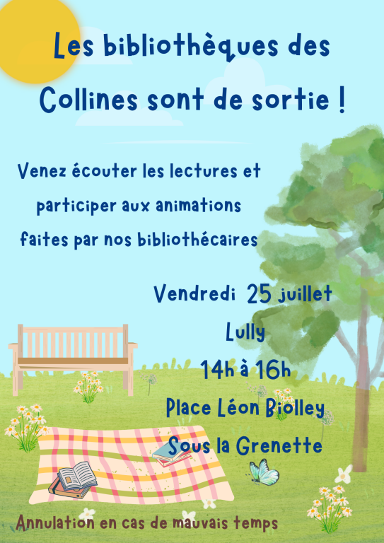 Couverture de Les bibliothèques des Collines sont de sortie - Lully